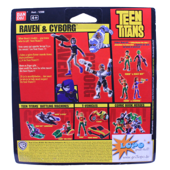 Teen Titans Go! Raven & Cyborg Actionfiguren (2004) | Bandai | hoppla-stuff.de